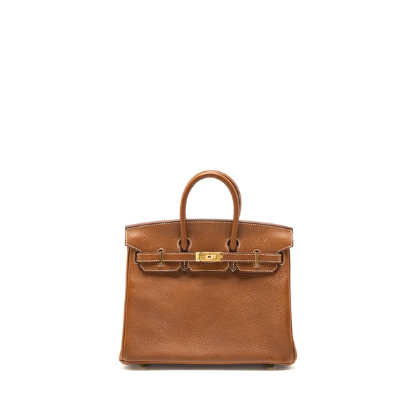 Hermes Birkin 25 Barenia Faubourg 34 Fauve GHW Stamp Z