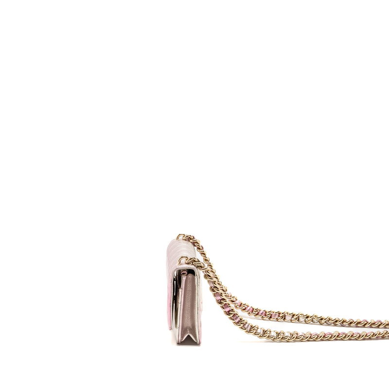 Chanel 21k Wallet On Chain Iridescent Lambskin LGHW(microchip)