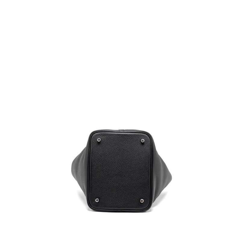 Hermes Picotin 22 Lock Bag Clemence Black SHW Stamp B