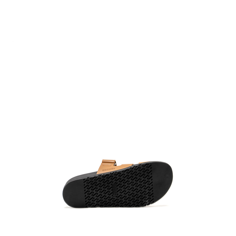 Hermes Size 42 Homme Chypre Sandals Naturel