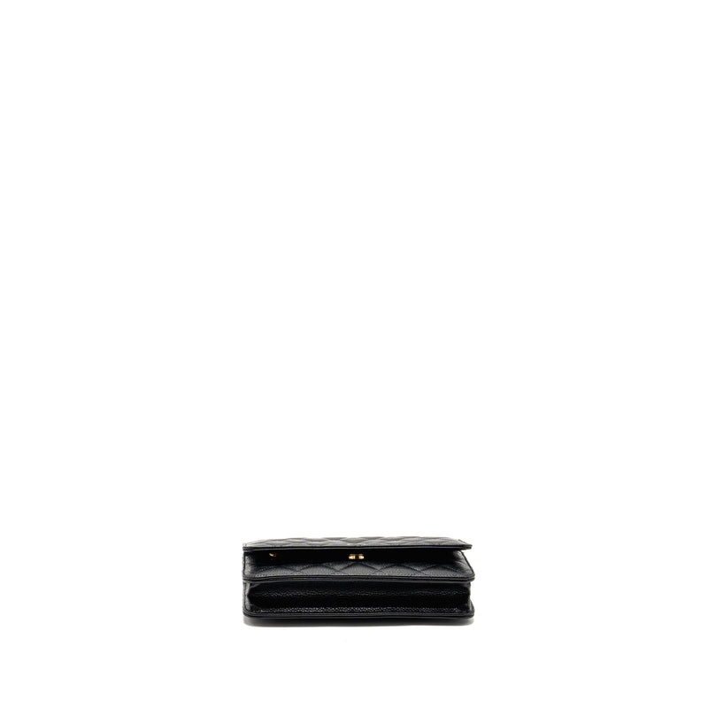 Chanel Classic Wallet on Chain Caviar Black GHW(microchip)