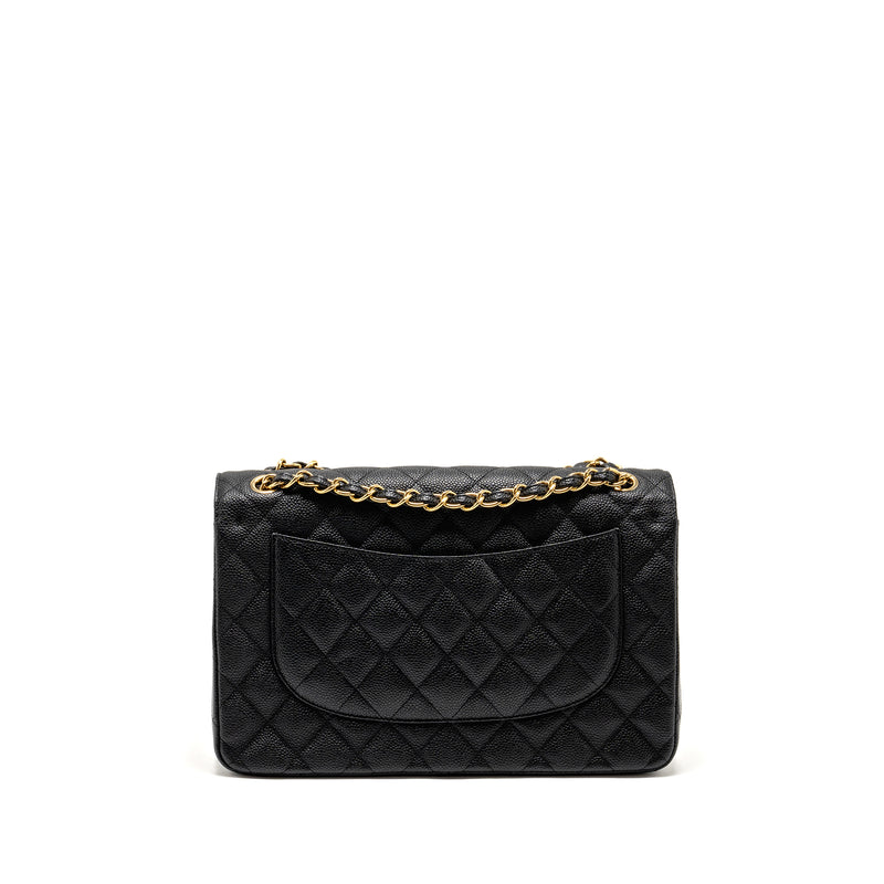 Chanel Jumbo Classic double flap bag caviar black GHW