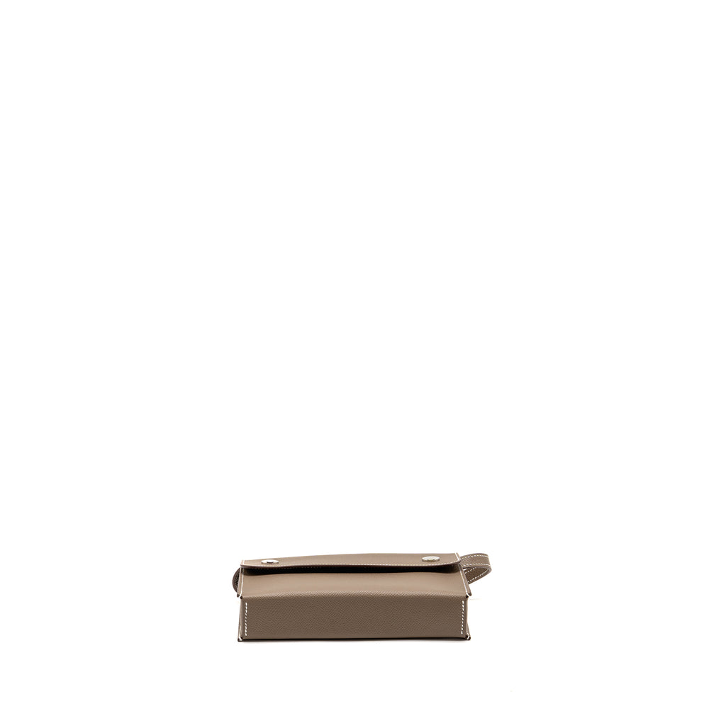Hermes Hermesnap Epsom Etoupe SHW Stamp W
