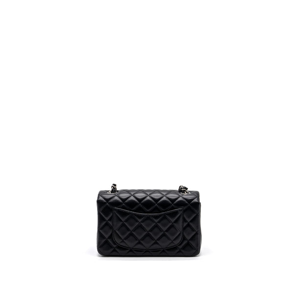 Chanel mini rectangular flap bag lambskin black SHW (MICROCHIP)