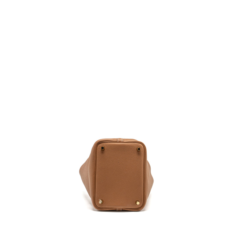 Hermes Picotin 18 Lock Bag Taurillon Maurice Gold GHW Stamp D