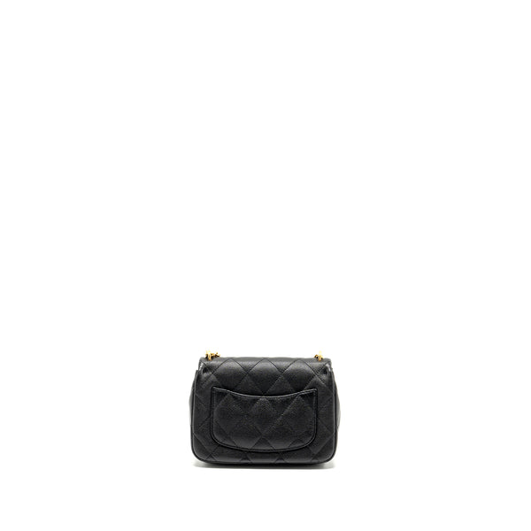 Chanel Coco Love Flap Bag Adjustable Chain Caviar Black GHW (microchip)