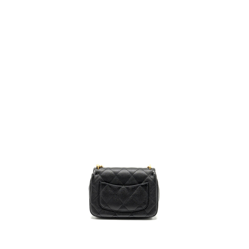 Chanel Coco Love Flap Bag Adjustable Chain Caviar Black GHW (microchip)