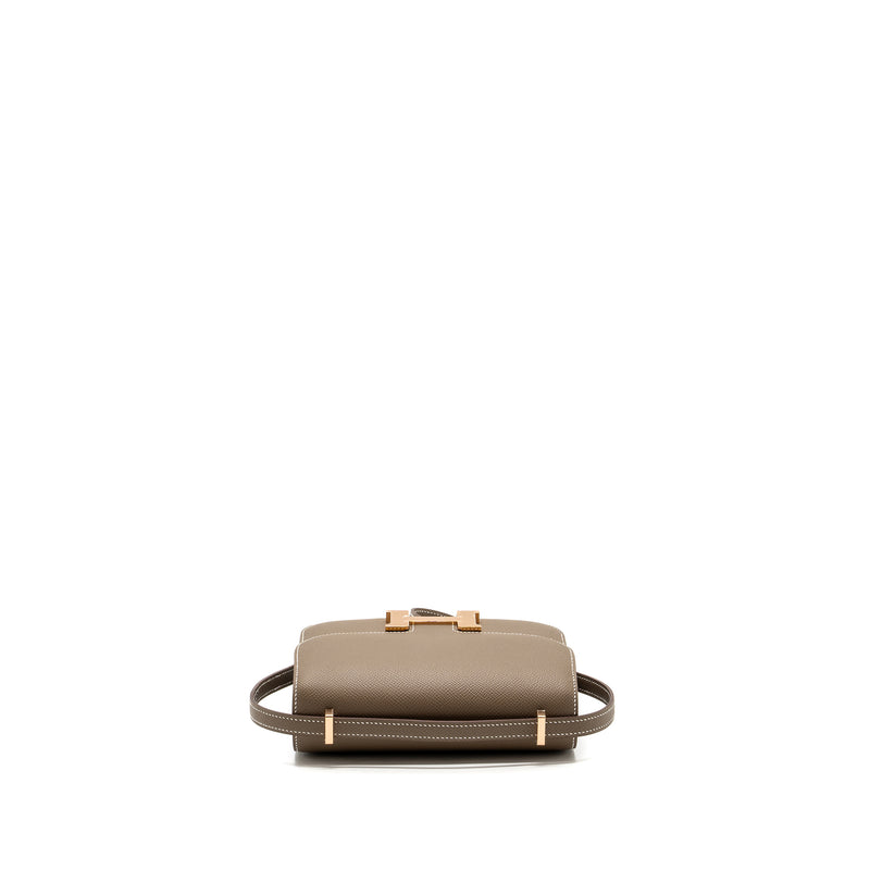 Hermes mini constance epsom etoupe RGHW stamp B