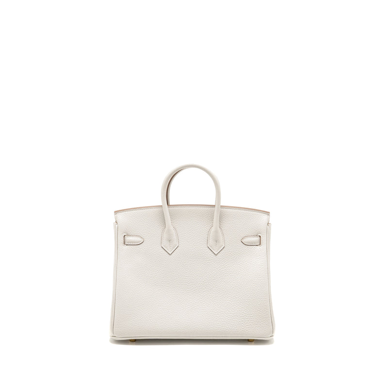 Hermes birkin 25 Togo Gris Pale GHW stamp B