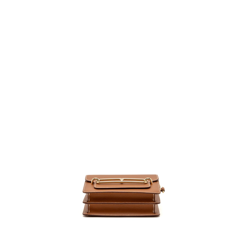Hermes Mini Roulis Evercolor Gold LGHW Stamp W
