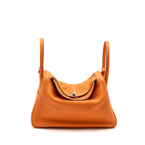 Hermes Lindy 34 Clemence Orange SHW Stamp Square Q