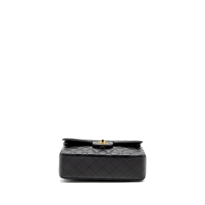 Chanel Small Classic Double Flap Bag Lambskin Black GHW (microchip)