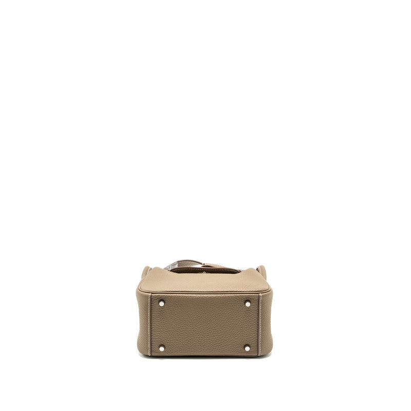 Hermes Mini Lindy Clemence Etoupe SHW Stamp W