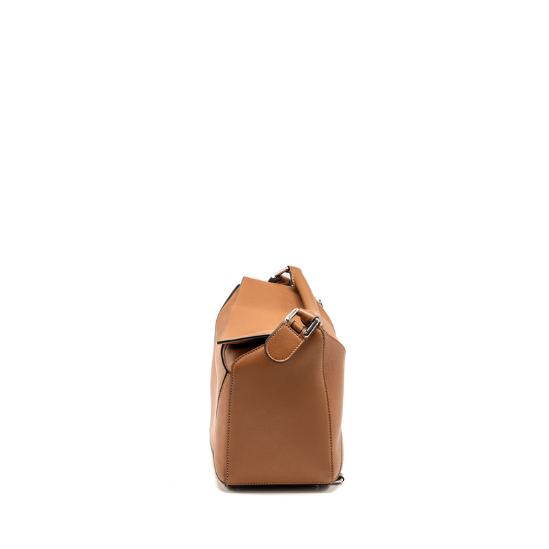 Loewe Medium Puzzle Bag Calfskin Tan SHW