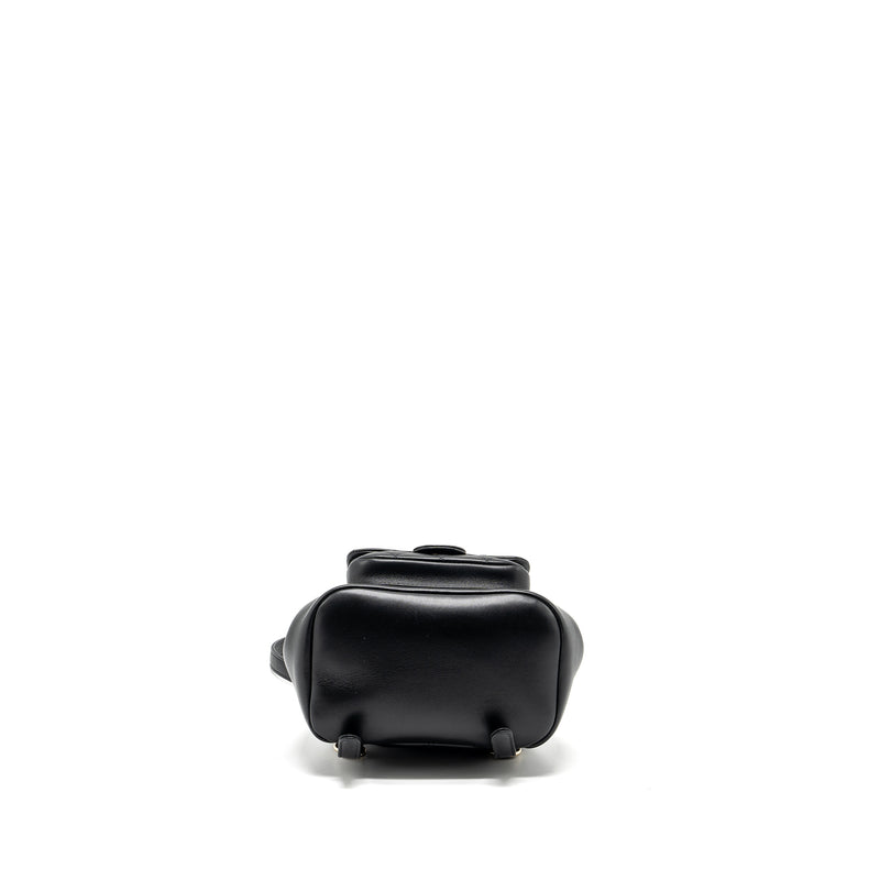 Chanel 24P Mini Duma Backpack Calfskin Black LGHW (Microchip)