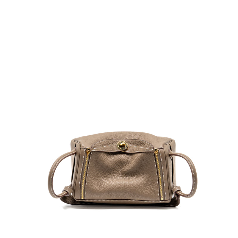 Hermes Lindy 26 Clemence etoupe GHW Stamp B