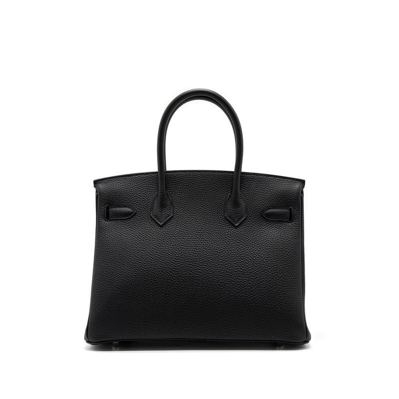 Hermes Birkin 30 Togo Black SHW Stamp U