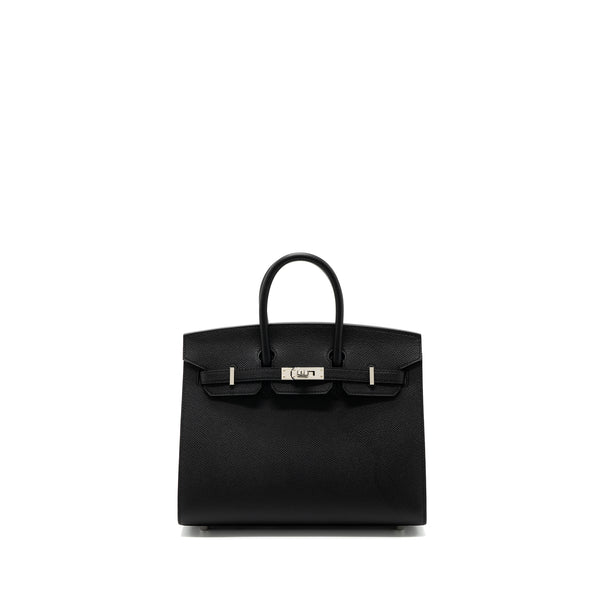 Hermes Birkin 25 Epsom Black SHW Stamp U