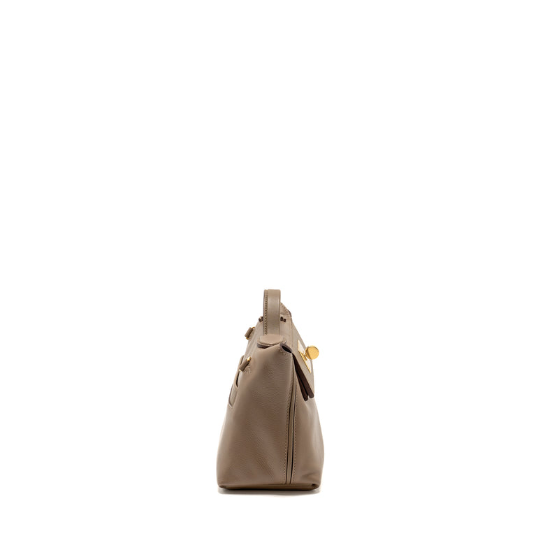 Hermes Mini 2424 24/24-21 Bag Evercolor/Swift Etoupe GHW Stamp B