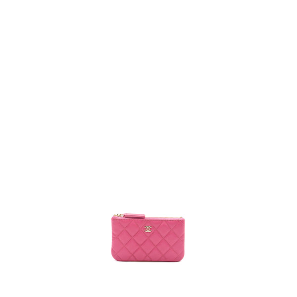 Chanel zippy pouch caviar pink LGHW