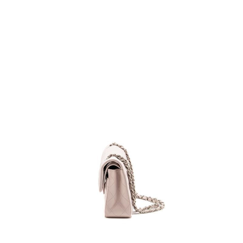 Chanel Small Classic Double Flap Bag Lambskin Light Purple SHW (Microchip)