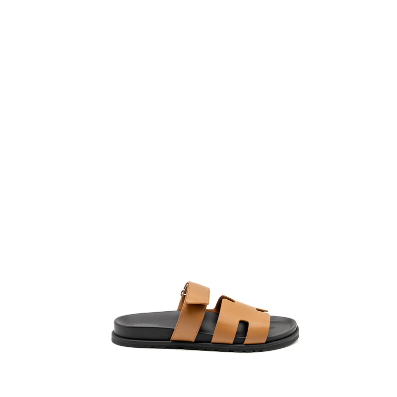 Hermes Size 42 Homme Chypre Sandals Naturel