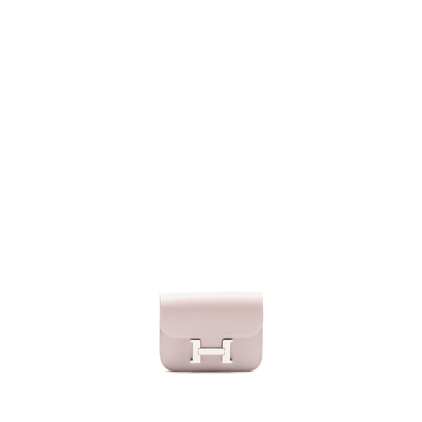 Hermes Constance Slim Evercolor Mauve Pale SHW Stamp B