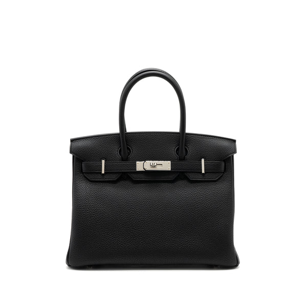 Hermes Birkin 30 Togo Black SHW Stamp U