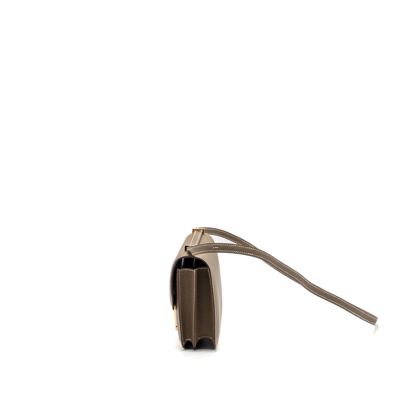 Hermes mini constance epsom etoupe RGHW stamp B