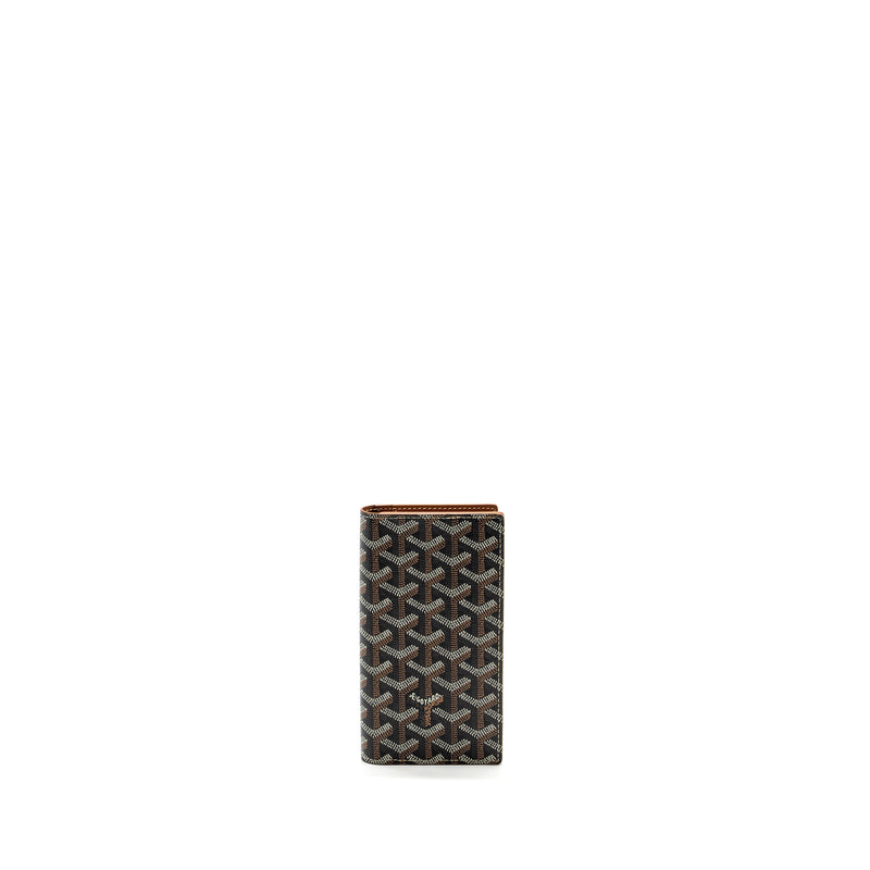 Goyard Portefeuille St Lambert Long Wallet with phone holder goyardline canvas / leather brown