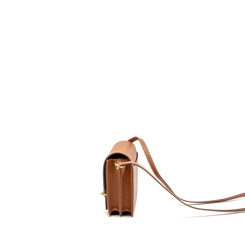 Hermes Mini Roulis Evercolor Gold LGHW Stamp W