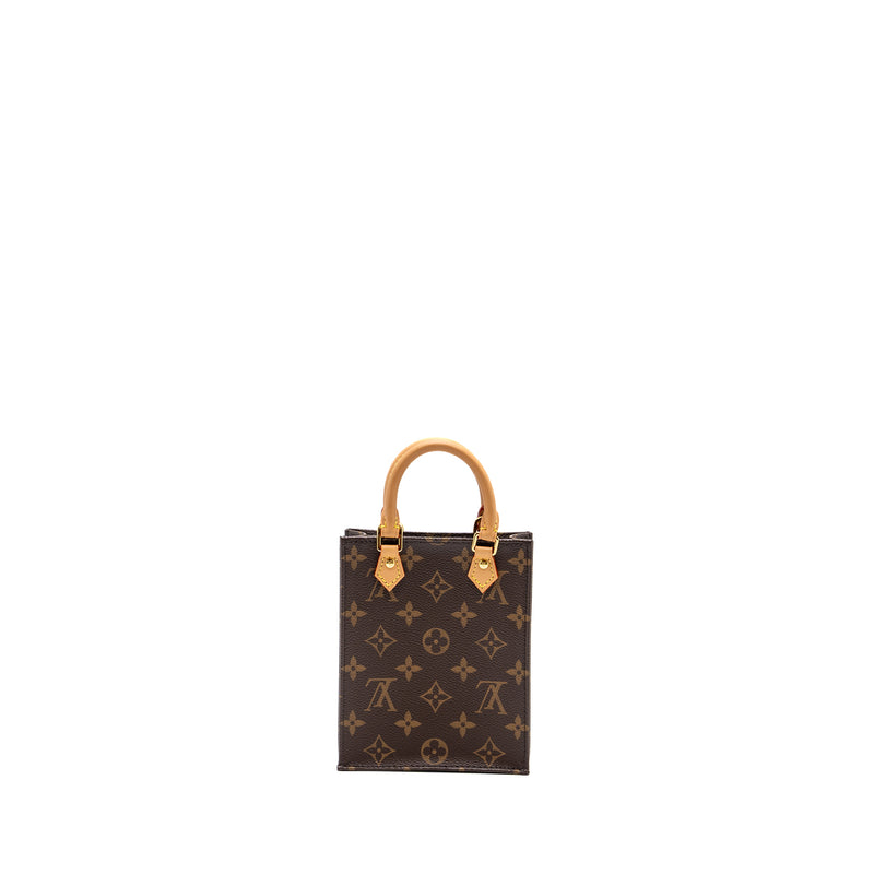 Louis Vuitton Petit Sac Plat Monogram Canvas GHW