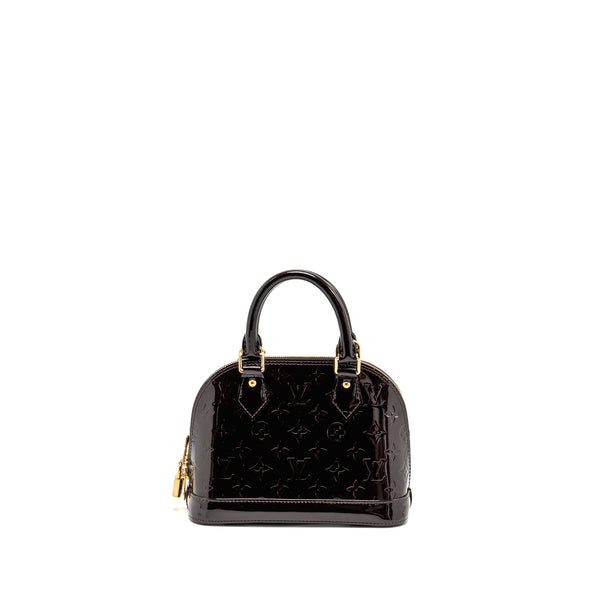 LOUIS VUITTON Alma BB Patent Amatante GHW