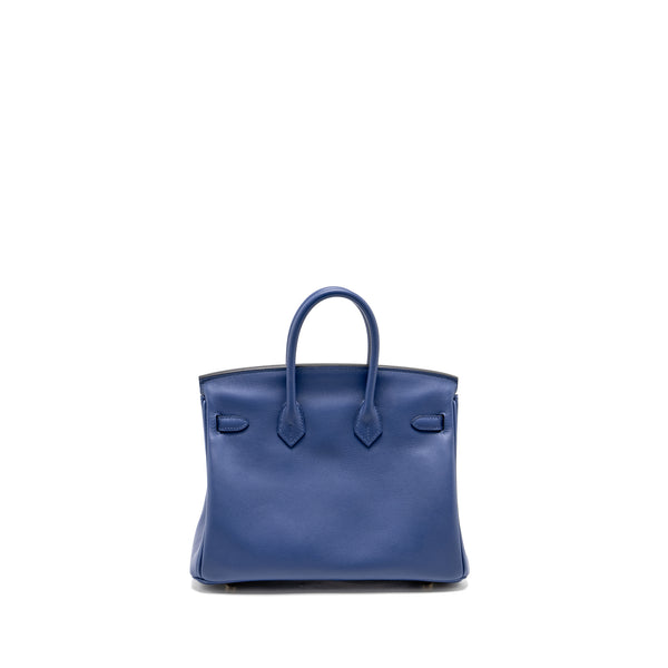 Hermes Birkin 25 Swift Blue Brighton GHW Stamp C