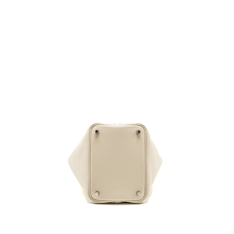 Hermes Picotin 18 Lock Bag Clemence Beton SHW Stamp W