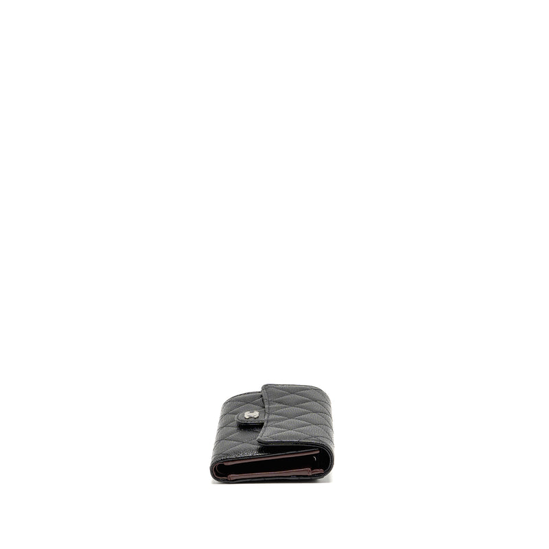 Chanel Classic Flap Wallet Caviar Black SHW (Microchip)