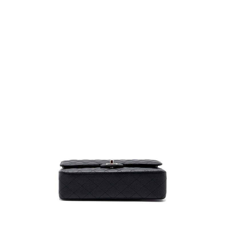 Chanel Medium Classic Double Flap Bag Caviar Black SHW (Microchip)
