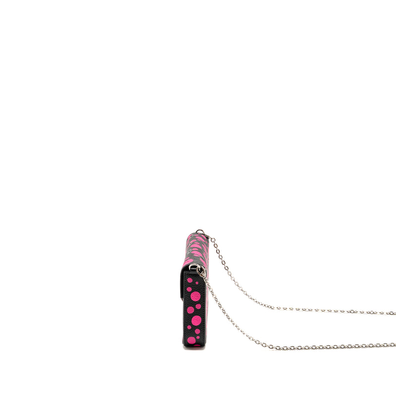Louis Vuitton Yayoi Kusama Felicie Pochette Monogram Empreinte Leather Black/Pink SHW