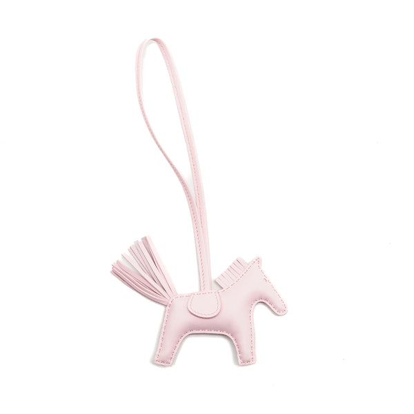 Hermes Rodeo PM Bag Charm Rose Darling Stamp W