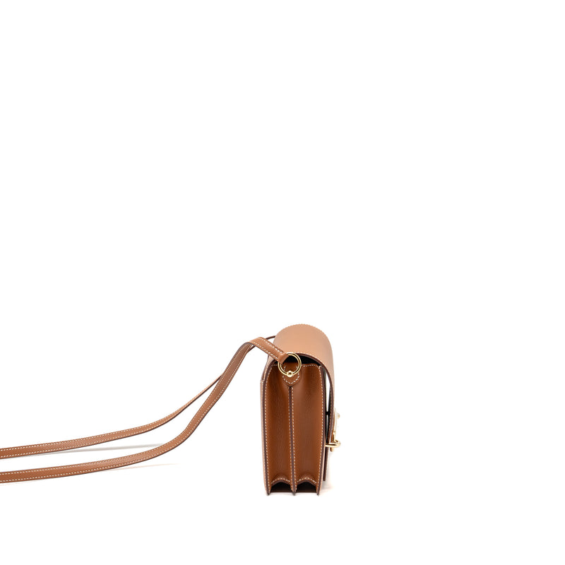 Hermes Mini Roulis Evercolor Gold LGHW Stamp W