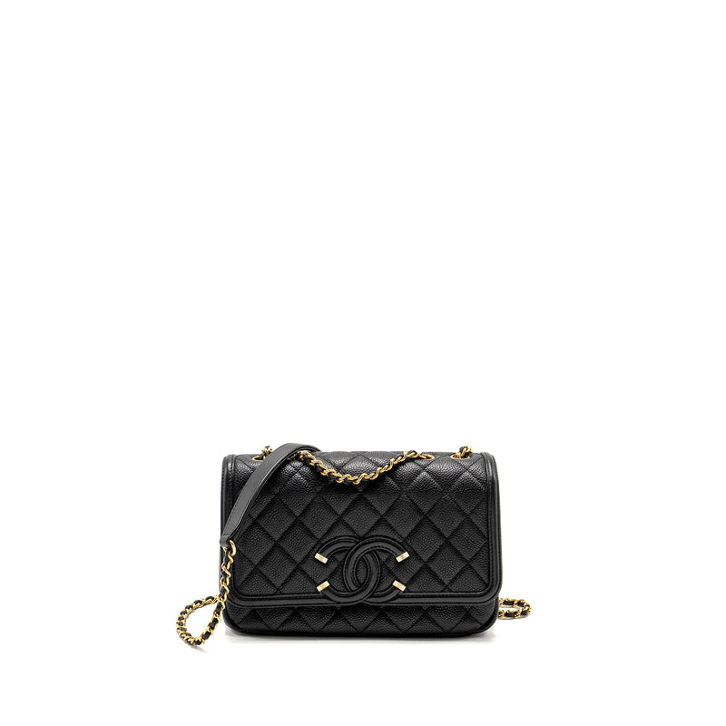 Chanel Filigree Flap Bag Caviar Black GHW