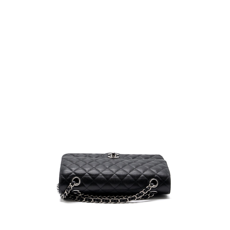 Chanel Medium Classic Double Flap Bag Caviar Black SHW (Microchip)