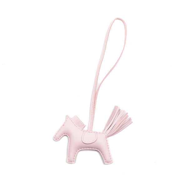 Hermes Rodeo PM Bag Charm Rose Darling Stamp W