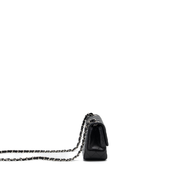 Chanel Classic Mini Square Flap Bag Caviar Black SHW
