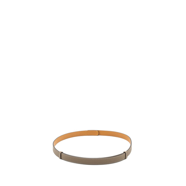 Hermes classic kelly belt epsom etoupe RGHW stamp B