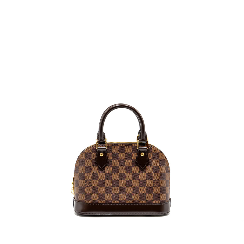 LOUIS VUITTON Alma BB Damier Ebene Canvas GHW