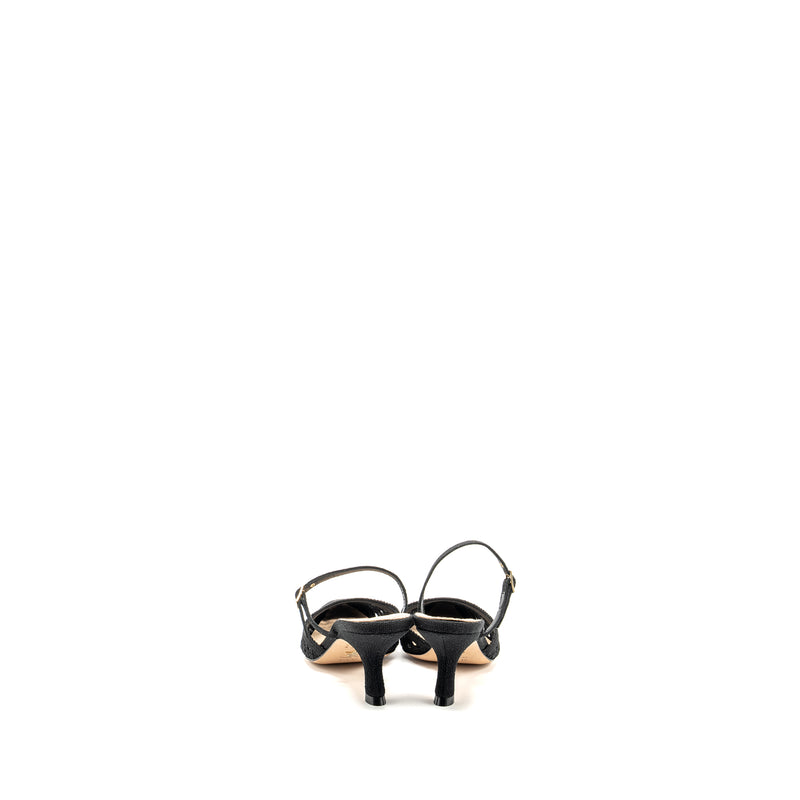 DIOR Size 35.5 Capture Mule Sandals Cannage Black