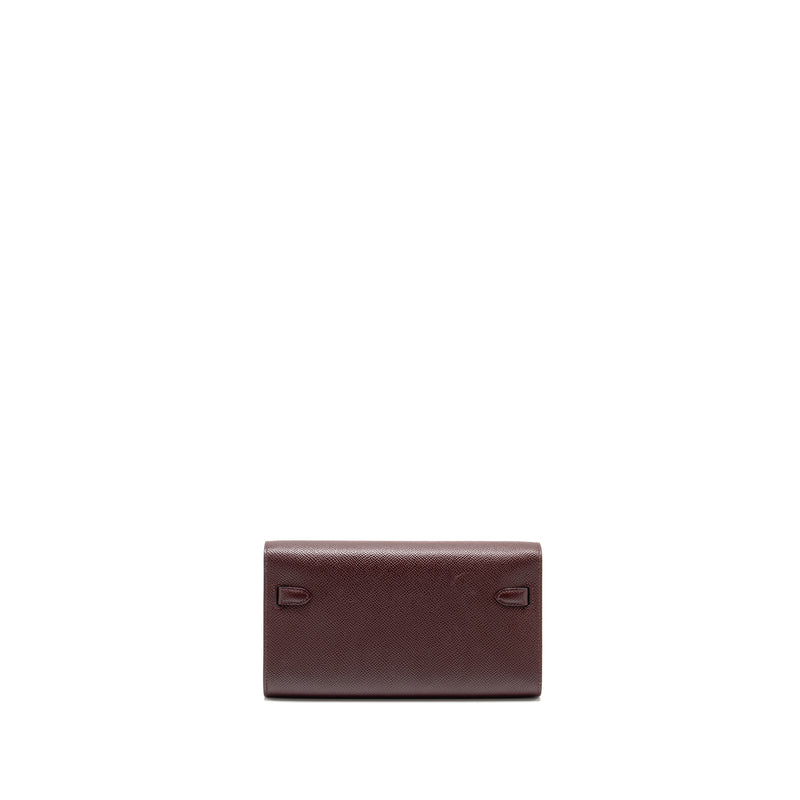 Hermes Kelly To Go Epsom Bordeaux GHW Stamp U