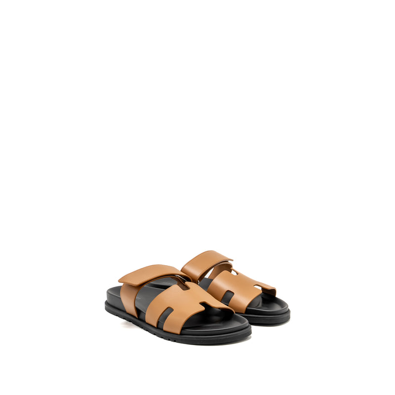 Hermes Size 42 Homme Chypre Sandals Naturel