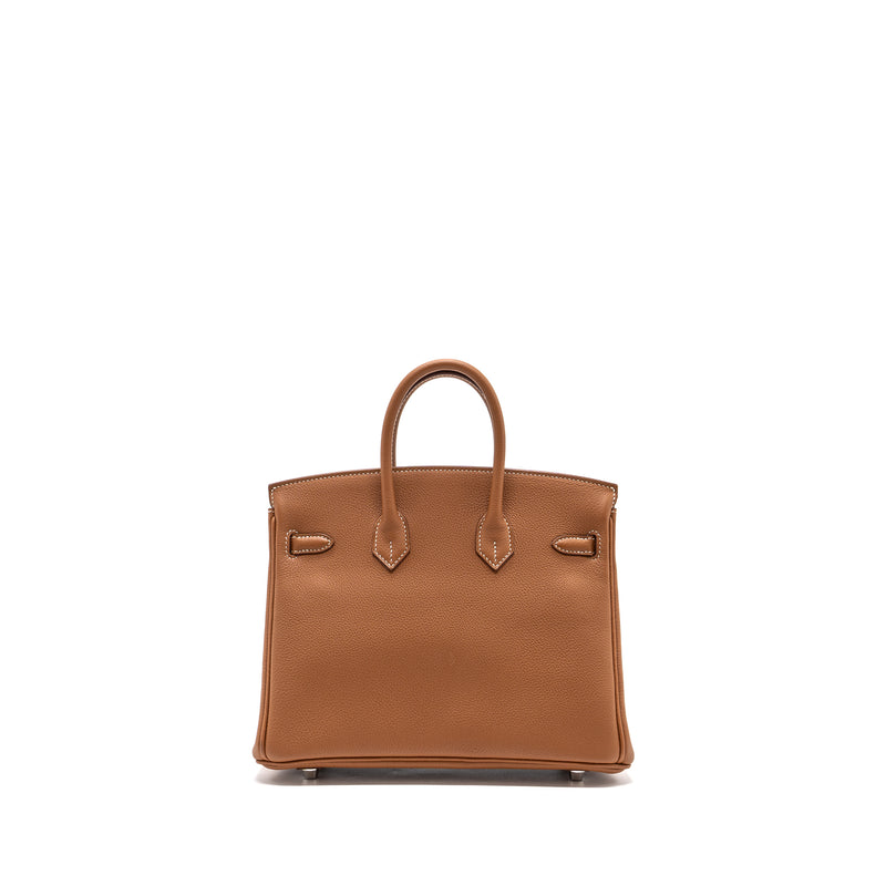 hermes birkin 25 togo gold SHW stamp C